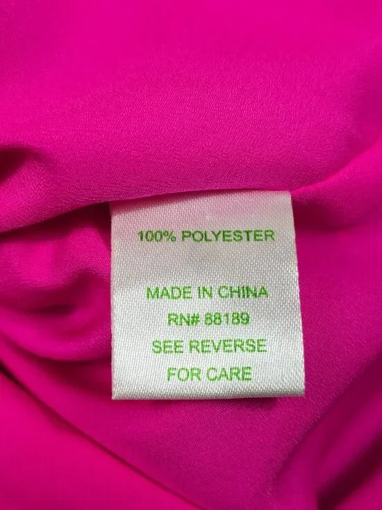 Lilly Pulitzer Selna Sheath Mambo Pink Royce Blue Floral Eyelet Dress Size 4 - Picture 5 of 6